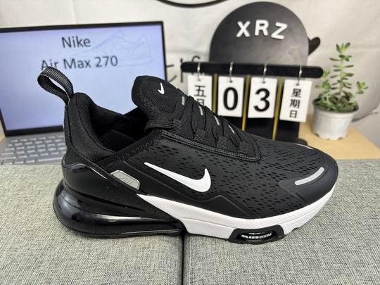 (image for) Nike Air Max 270 Premium Black White Men's Shoes-06